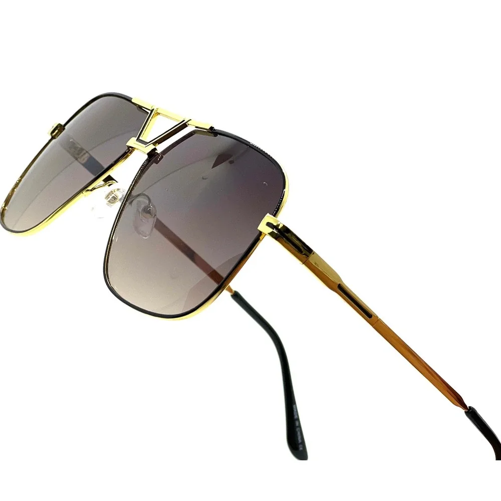 Men Sunglasses Designer‎ Fashion Square Sun Protectin Fancy Classy 2025 Shades